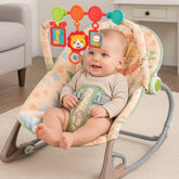 Silla Mecedora Vibradora Musical Leon Beige Bebe